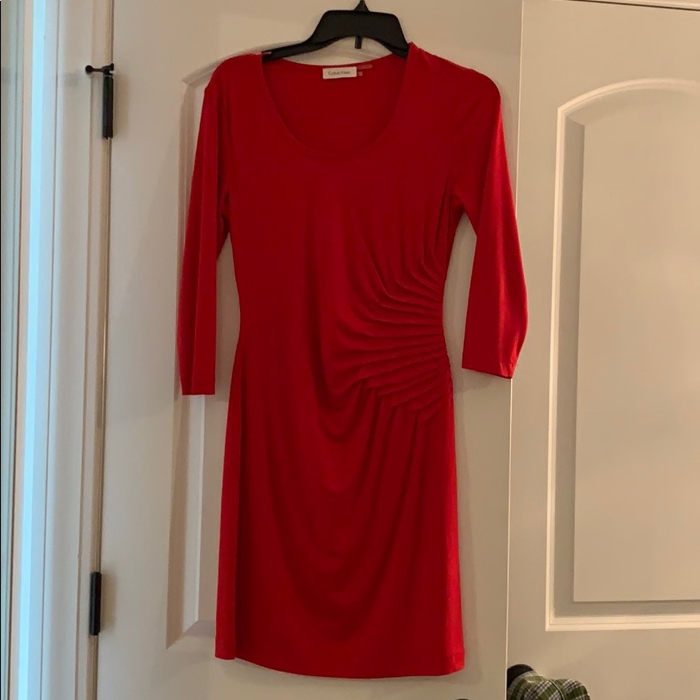 Calvin Klein red dress